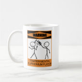 Achtung: Euphonium Player Coffee Tasse (Links)