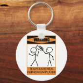 Achtung: Euphonium-Spieler Schlüsselanhänger (Vorderseite)