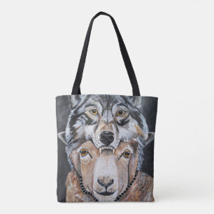 Achtung Falsche Alphas Gemälde von Alfred Fox Tasche