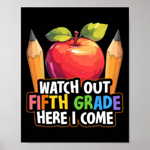 Achtung, fünfte Klasse, ich komme 5. Klasse zurück Poster