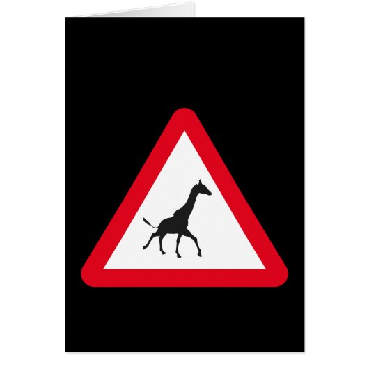 Achtung: Giraffe Crossing! (Vorne)
