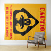 "ACHTUNG" "GROPING jOE" BIDEN ist in der BILDING Wandteppich (Beispiel (Horizontal))