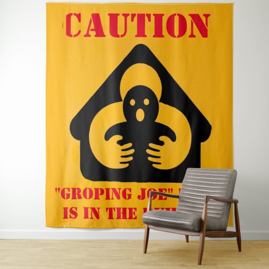 "ACHTUNG" "GROPING jOE" BIDEN ist in der BILDING Wandteppich (Beispiel)