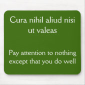 Achtung, gut machen mousepad (Vorne)