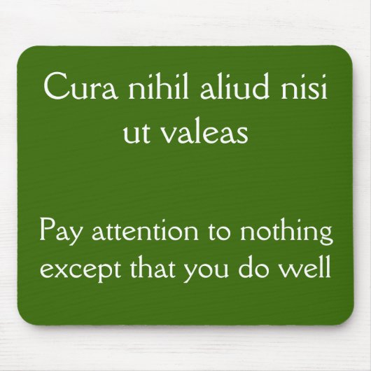 Achtung, gut machen mousepad (Vorne)