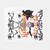Achtung Halloween Fleecedecke (Vorderseite (Horizontal))