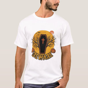 Achtung Halloween Sarg Kürbis Vintage-Shirt Desi T-Shirt