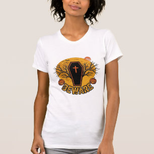 Achtung Halloween Sarg Kürbis Vintage-Shirt Desi T-Shirt