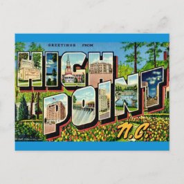 Achtung-Hochpunkt-Postkarte aus North Carolina Postkarte