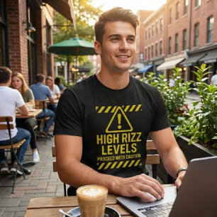 Achtung: Hohe Rizz-Werte - Lustiges Gen-Z-Slang-T- T-Shirt