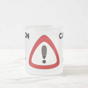 ACHTUNG ICH BIN HEISS Frostglas Tasse