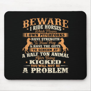 Achtung, ich fahre Pferde - Pferd Lover Horseb Mousepad