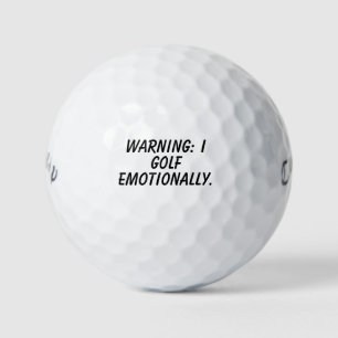 'Achtung: Ich spiele Golf emotional' Comedy-Gesche Golfball
