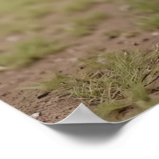 Achtung: In Form gebrannt Poster (Ecke)