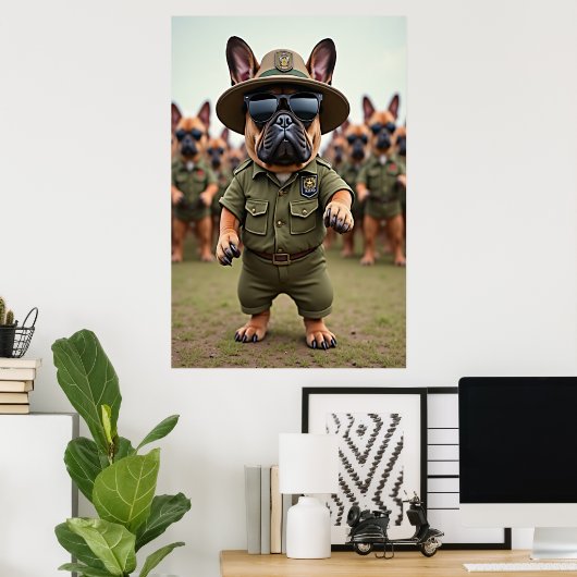 Achtung: In Form gebrannt Poster (Heimbüro)