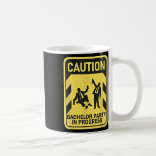 Achtung Junggesellenabschied in Arbeit Lustiger Ju Kaffeetasse