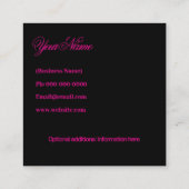 Achtung: Karte schwarz, leuchtend rosa Lippen erha (Rückseite)