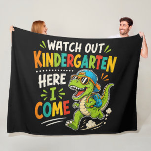Achtung Kindergarten Ich Komme Dino Fleecedecke