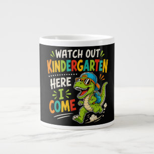 Achtung Kindergarten ich komme Dino Jumbo-Tasse