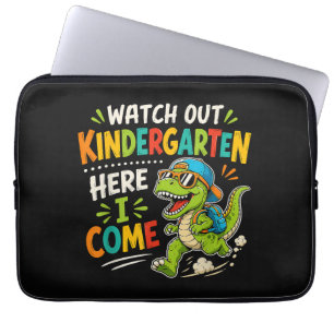 Achtung Kindergarten ich komme Dino Laptopschutzhülle