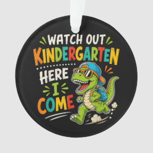 Achtung Kindergarten, ich komme Dino Ornament