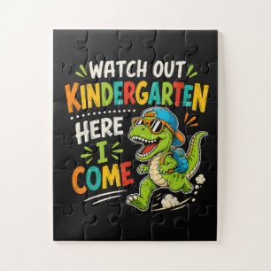 Achtung Kindergarten ich komme Dino Puzzle