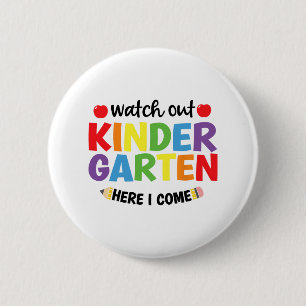 Achtung Kindergarten Ich Komme Kinder Zurück Zu  Button