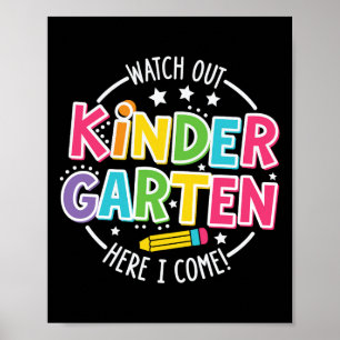 Achtung Kindergarten Ich Komme Kinder Zurück Zu  Poster
