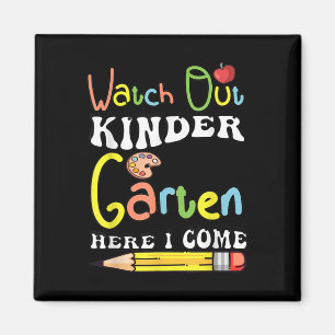 Achtung Kindergarten ich komme Kinder zurück zur S Magnet