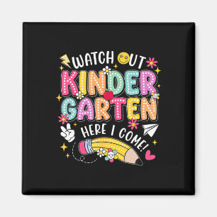 Achtung Kindergarten, ich komme zurück zur Schule Magnet