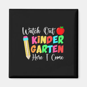 Achtung Kindergarten, ich komme zurück zur Schule  Magnet
