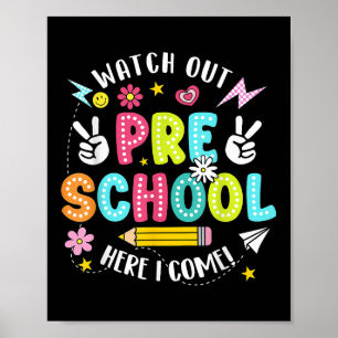 Achtung Kindergarten, ich komme Zurück zur Schule  Poster