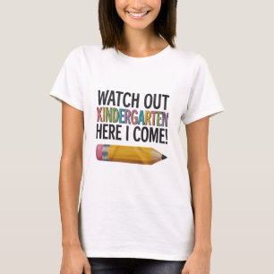 Achtung Kindergarten, ich komme zurück zur Schule T-Shirt
