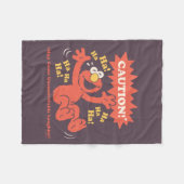 Achtung Lachender Elmo Voraus Fleecedecke (Vorderseite (Horizontal))