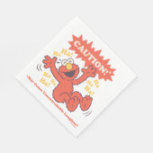 Achtung Lachender Elmo Voraus Serviette (Ecke)