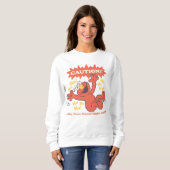 Achtung Lachender Elmo Voraus Sweatshirt (Vorne ganz)