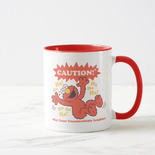 Achtung Lachender Elmo Voraus Tasse (Rechts)