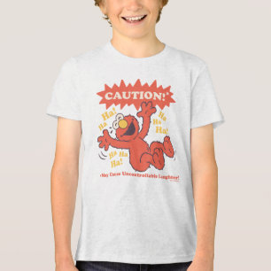 Achtung Lachender Elmo Voraus Tri-Blend Shirt