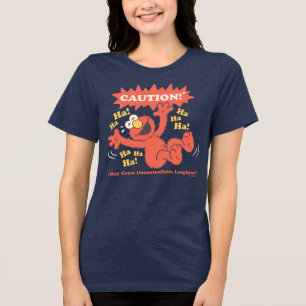 Achtung Lachender Elmo Voraus Tri-Blend Shirt