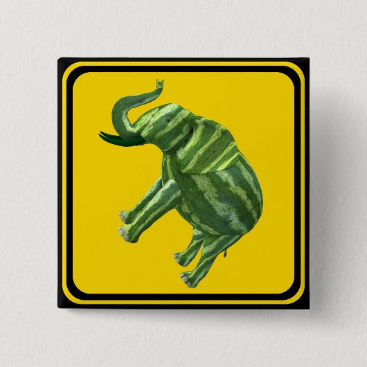 Achtung: Melophant Xing! Button (Vorderseite)