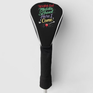 Achtung Mittelschule, ich komme Schule Golf Headcover