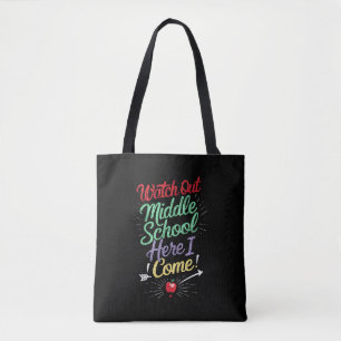 Achtung Mittelschule jetzt komme ich Schule Tasche