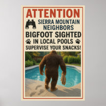 Achtung, Nachbarn Sierra Mountain - Bigfoot Pool