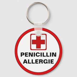 Achtung - Penicillin Allergie Schlüsselanhänger