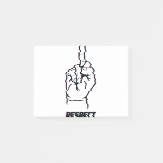 Achtung Post-it Klebezettel (Vorderseite)