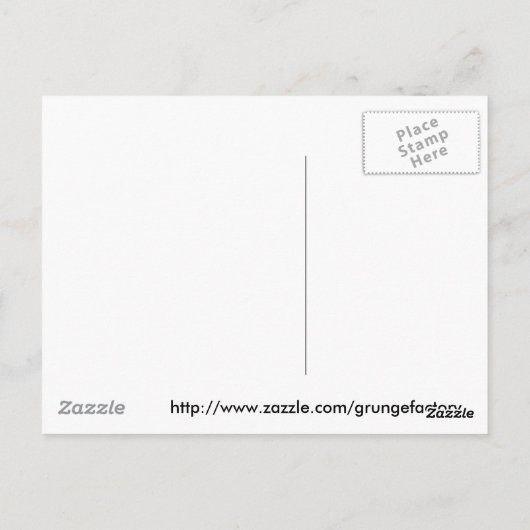 Achtung Postkarte (Rückseite)