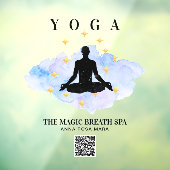 ** Achtung Reiki Man Yoga Gold Meditation Fensteraufkleber (Blatt 3)