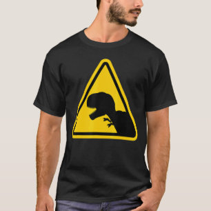 Achtung Rex Dinosaur Reptile Gefahr Dino Zone T-Shirt