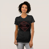 Achtung: schwarzes Felsenzeichen T-Shirt (Vorne ganz)