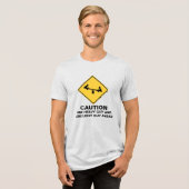 ACHTUNG: SCHWERER TYP VORNE Tri-Blend SHIRT (Vorderseite voll)